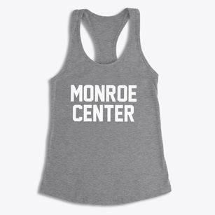 Monroe Center Illinois Classic Block Women's Racerback Tank