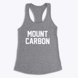 Mount Carbon West Virginia Classic Block Women's Racerback Tank