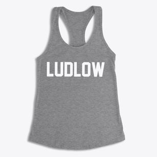 Ludlow Maine Classic Block Women's Racerback Tank