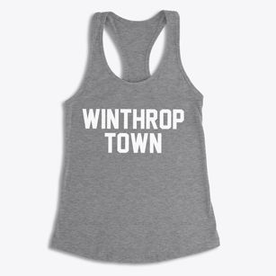 Winthrop Town Massachusetts Classic Block Women's Racerback Tank