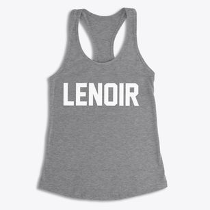 Lenoir North Carolina Classic Block Women's Racerback Tank