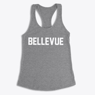 Bellevue Texas Classic Block Women's Racerback Tank