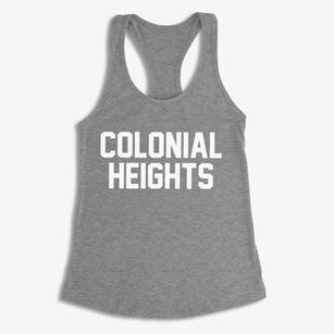 Colonial Heights Virginia Classic Block Women's Racerback Tank