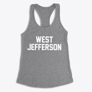 West Jefferson Alabama Classic Block Women's Racerback Tank