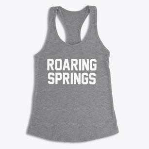 Roaring Springs Texas Classic Block Women's Racerback Tank