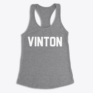 Vinton Ohio Classic Block Women's Racerback Tank