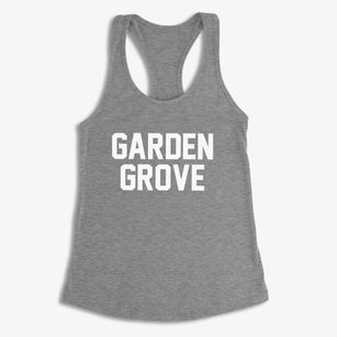 Garden Grove Iowa Classic Block Women's Racerback Tank