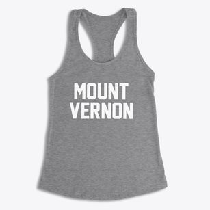 Mount Vernon Illinois Classic Block Women's Racerback Tank