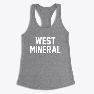 West Mineral Kansas Classic Block Women's Racerback Tank