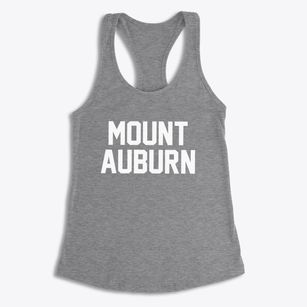 Mount Auburn Iowa Classic Block Women's Racerback Tank