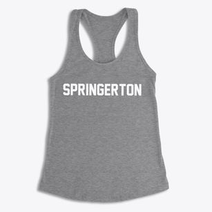 Springerton Illinois Classic Block Women's Racerback Tank