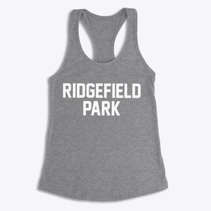 Ridgefield Park New Jersey Classic Block Women's Racerback Tank
