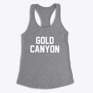 Gold Canyon Arizona Classic Block Women's Racerback Tank