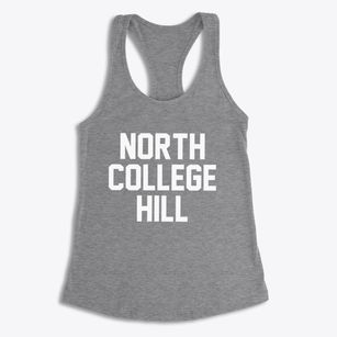 North College Hill Ohio Classic Block Women's Racerback Tank
