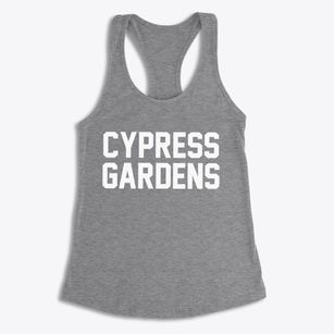 Cypress Gardens Florida Classic Block Women's Racerback Tank