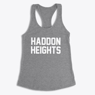 Haddon Heights New Jersey Classic Block Women's Racerback Tank