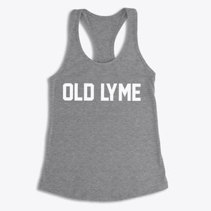Old Lyme Connecticut Classic Block Women's Racerback Tank