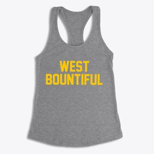 West Bountiful Utah Classic Block Women's Racerback Tank