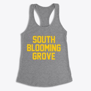 South Blooming Grove New York Classic Block Women's Racerback Tank