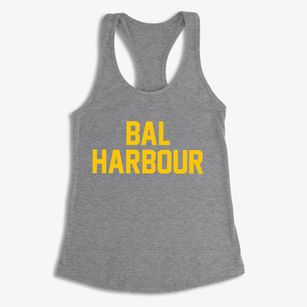 Bal Harbour Florida Classic Block Women's Racerback Tank
