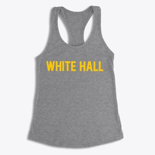 White Hall West Virginia Classic Block Women's Racerback Tank