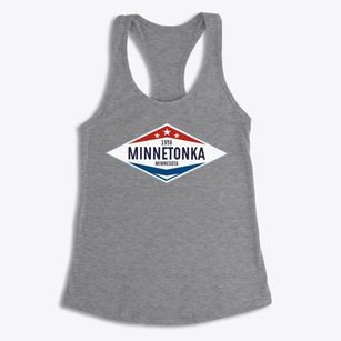 Minnetonka Minnesota Diamond Star Women's Racerback Tank