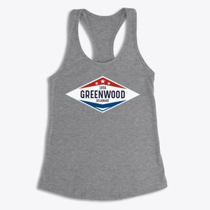 Greenwood Delaware Diamond Star Women's Racerback Tank