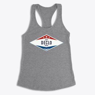 Declo Idaho Diamond Star Women's Racerback Tank