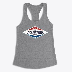 Lackawanna New York Diamond Star Women's Racerback Tank