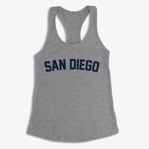 San Diego California Classic Curve Women's Racerback Tank