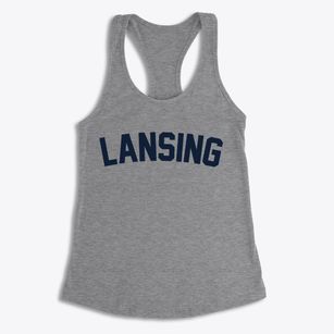 Lansing Ohio Classic Curve Women's Racerback Tank