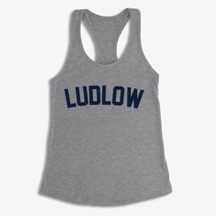 Ludlow Massachusetts Classic Curve Women's Racerback Tank