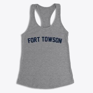 Fort Towson Oklahoma Classic Curve Women's Racerback Tank