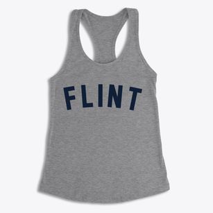Flint Michigan Classic Curve Women's Racerback Tank