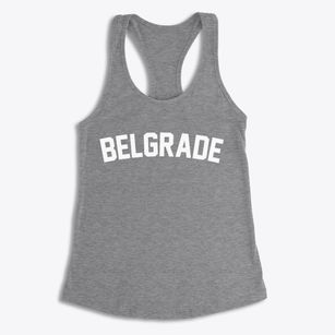 Belgrade Minnesota Classic Curve Women's Racerback Tank