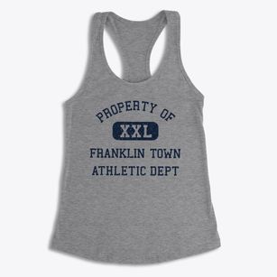 Franklin Town Massachusetts Athletic Dept Women's Racerback Tank