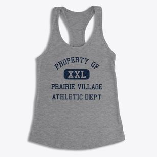Prairie Village Kansas Athletic Dept Women's Racerback Tank