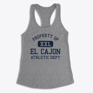 El Cajon California Athletic Dept Women's Racerback Tank