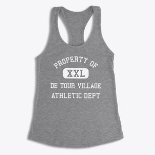 De Tour Village Michigan Athletic Dept Women's Racerback Tank