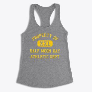 Half Moon Bay California Athletic Dept Women's Racerback Tank
