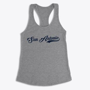 San Antonio Texas Vintage Team Women's Racerback Tank