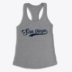 San Diego California Vintage Team Women's Racerback Tank