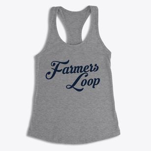 Farmers Loop Alaska Vintage Team Women's Racerback Tank