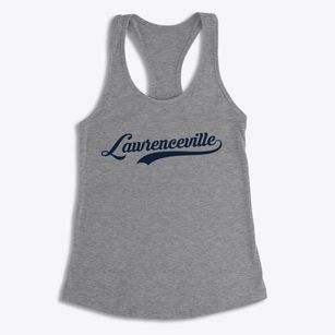 Lawrenceville Illinois Vintage Team Women's Racerback Tank