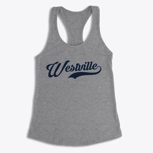 Westville New Jersey Vintage Team Women's Racerback Tank