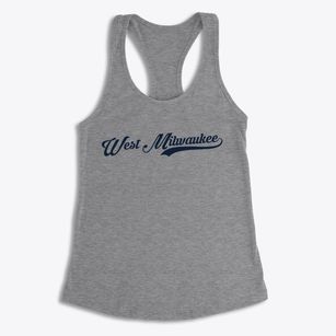 West Milwaukee Wisconsin Vintage Team Women's Racerback Tank