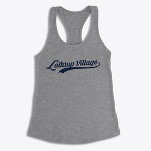 Lathrup Village Michigan Vintage Team Women's Racerback Tank