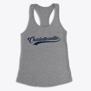 Charlottesville Virginia Vintage Team Women's Racerback Tank