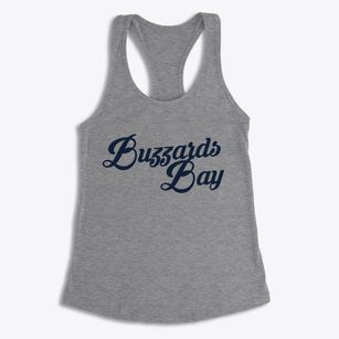 Buzzards Bay Massachusetts Vintage Team Women's Racerback Tank