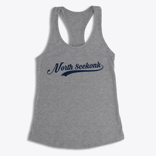 North Seekonk Massachusetts Vintage Team Women's Racerback Tank